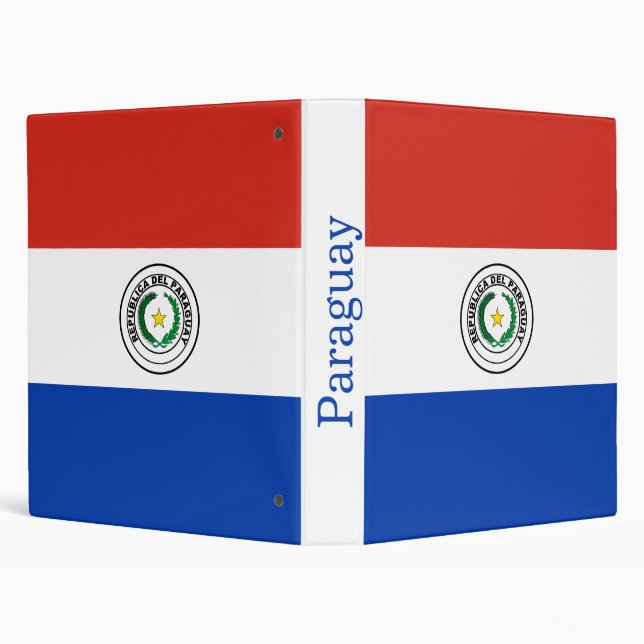 Paraguay Flag 3 Ring Binder (Background)