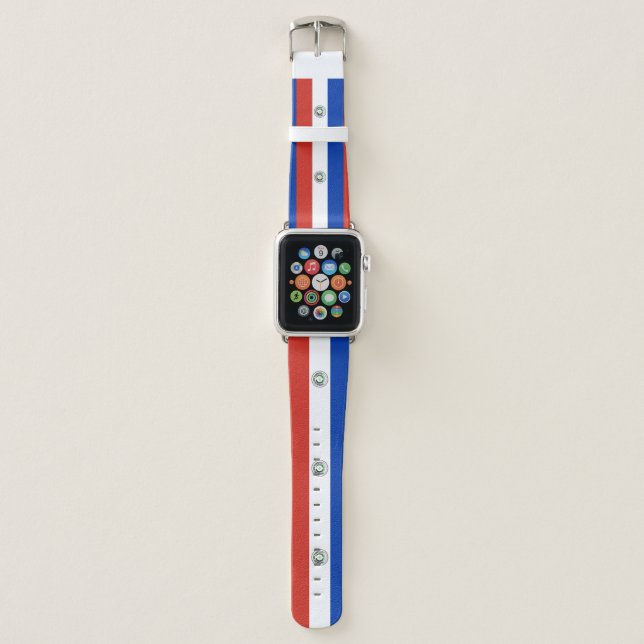 Paraguay Flag Apple Watch Band (Front)