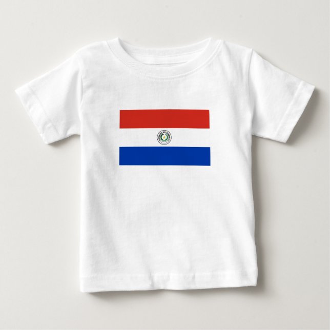 Paraguay Flag Baby T-Shirt (Front)