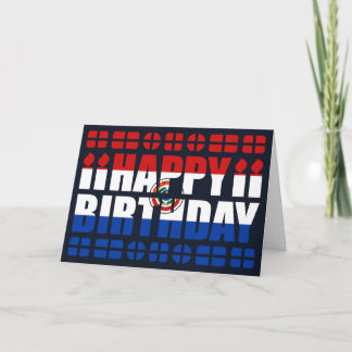 Paraguay Flag Birthday Card