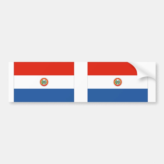 Paraguay Flag Bumper Sticker (Front)