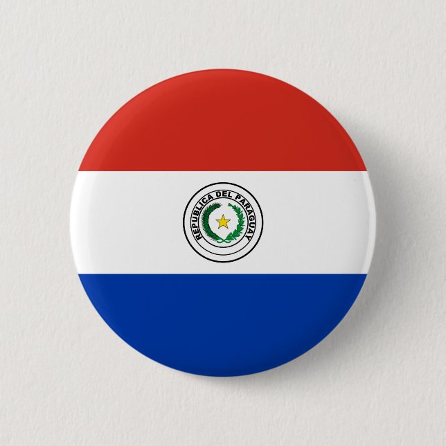 Paraguay Flag Button (Front)