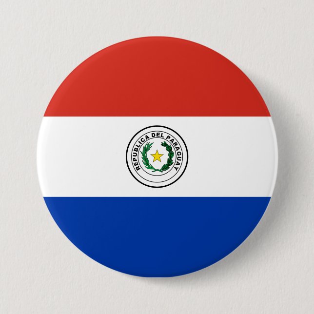 Paraguay Flag Button (Front)