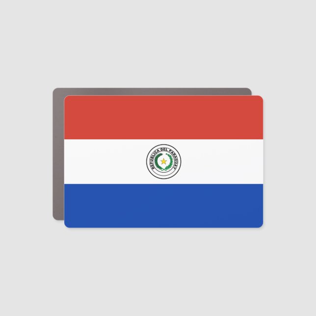 Paraguay Flag Car Magnet (Front)