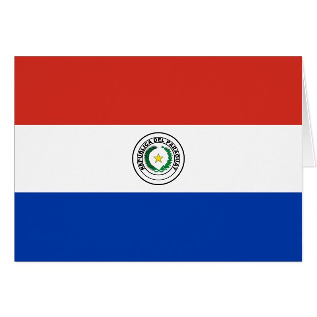 Paraguay Flag Cards (Front Horizontal)