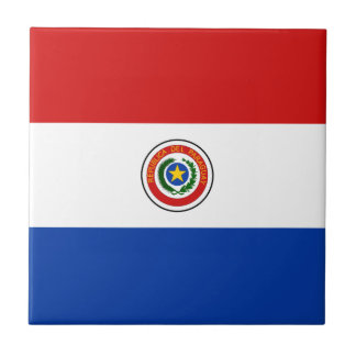 Paraguay Flag Ceramic Tile
