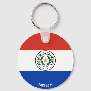 Paraguay Flag Charming Patriotic Keychain