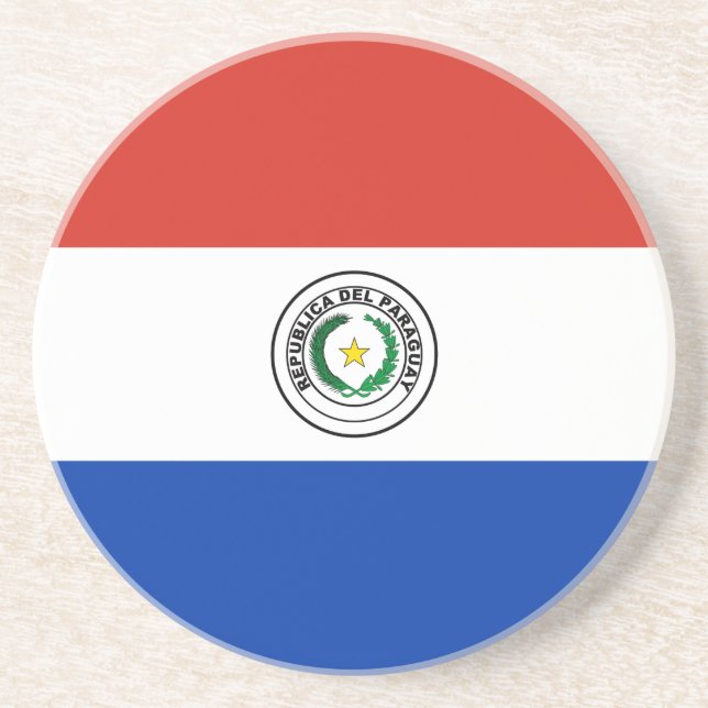 Paraguay Flag Coaster (Front)