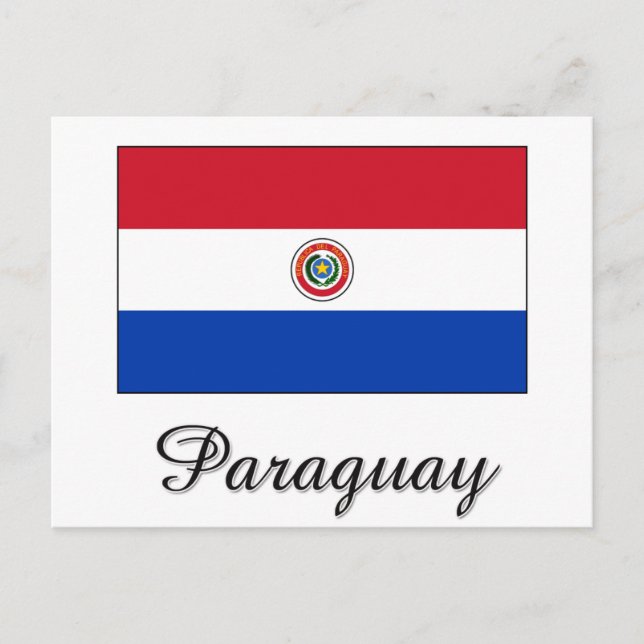 Paraguay Flag Design Postcard (Front)