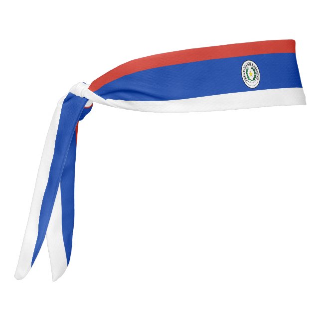 Paraguay Flag Elegant Patriotic Tie Headband (Rotate 270)