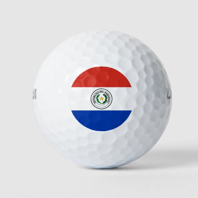 Paraguay flag golf balls (Front)