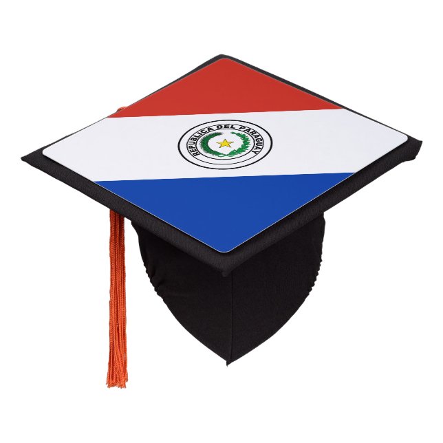 Paraguay Flag Graduation Cap Topper (Angled)