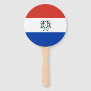 Paraguay Flag Hand Fan