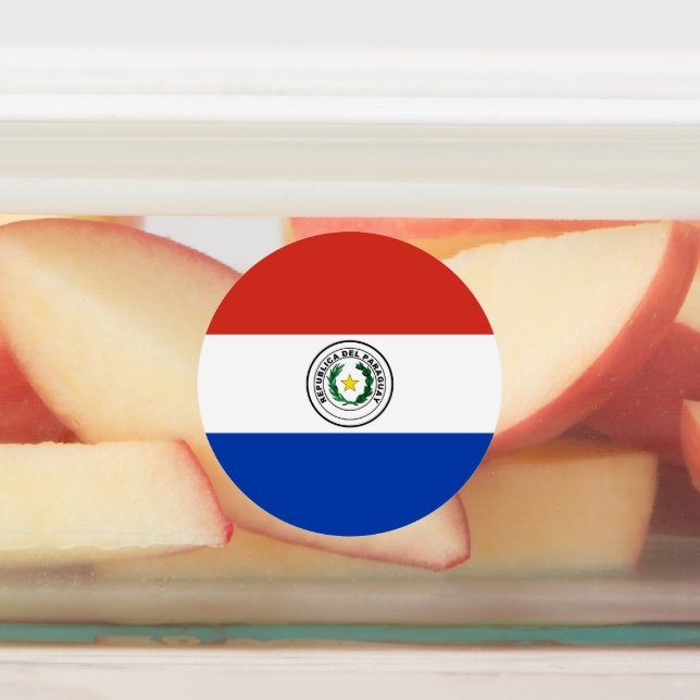 Paraguay flag kids' labels (Affixed)