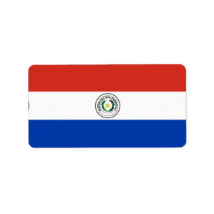 Paraguay flag label