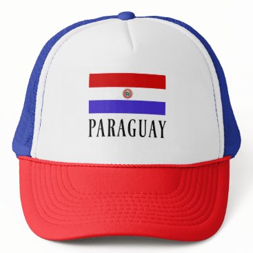 Paraguay flag labeled trucker hat