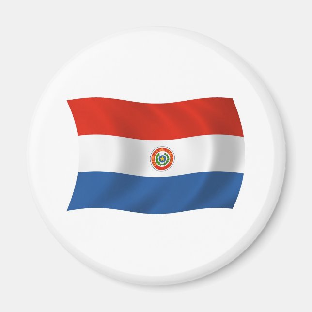 Paraguay Flag Magnet (Front)