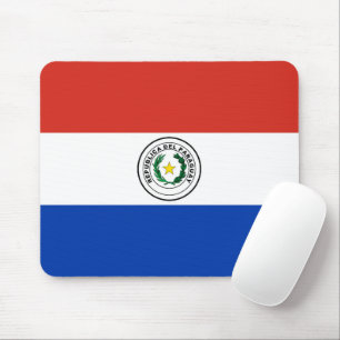 Paraguay flag mouse pad