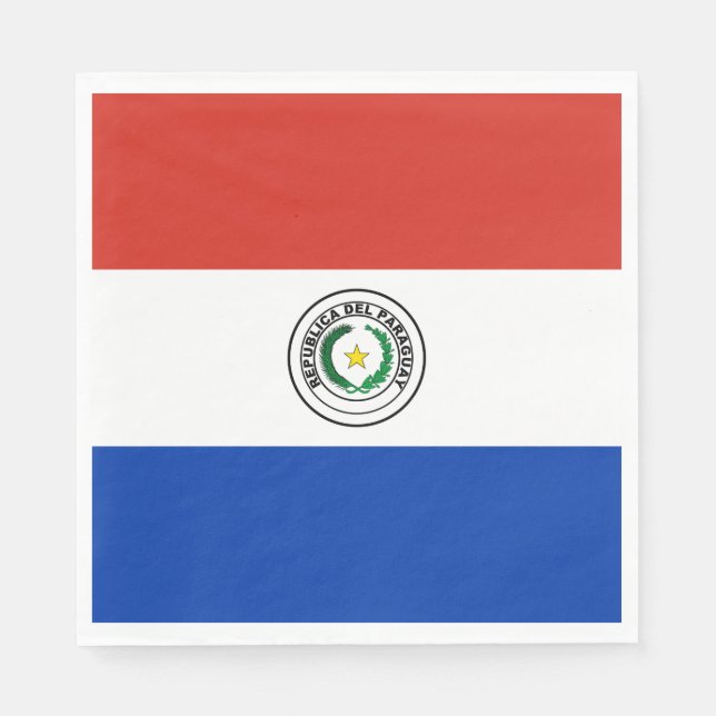 Paraguay Flag Napkins (Front)