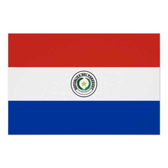 Paraguay Flag Poster (Front)