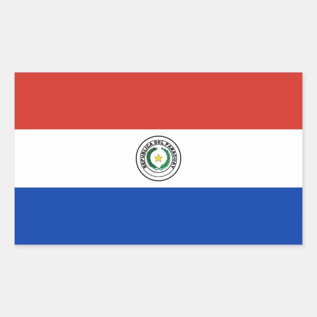 Paraguay Flag Rectangular Sticker (Front)