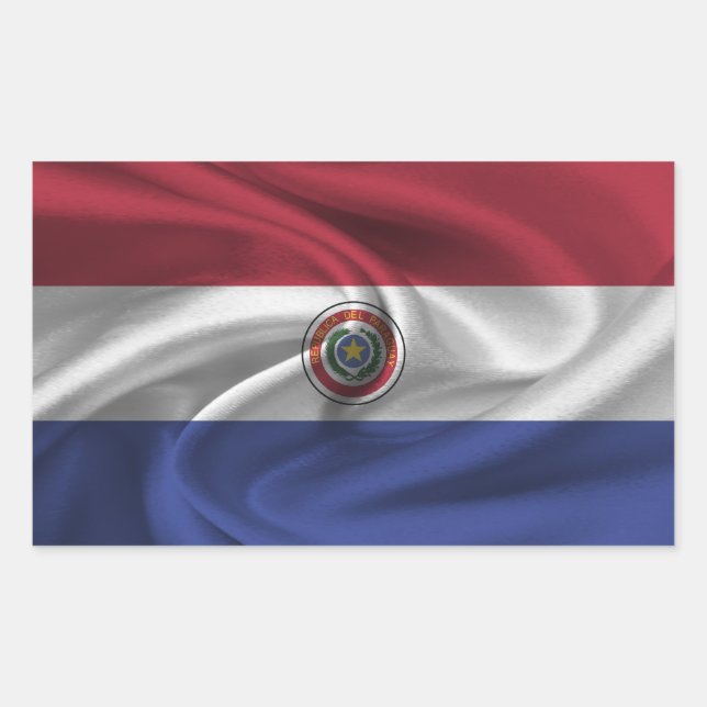 Paraguay Flag Rectangular Sticker (Front)