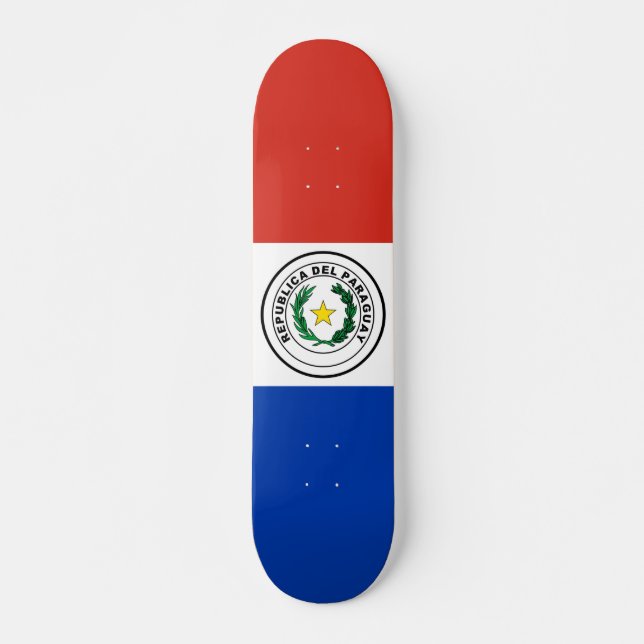 Paraguay flag skateboard (Front)