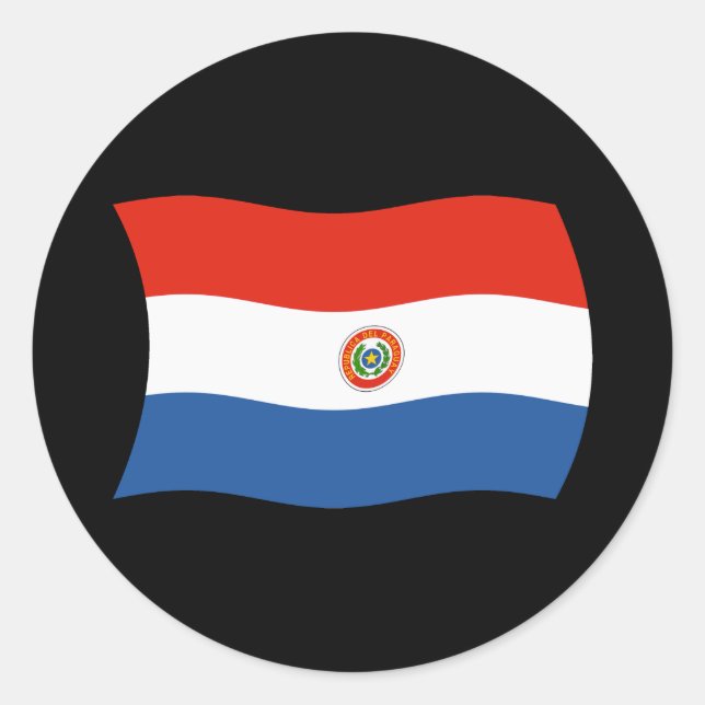 Paraguay Flag Sticker (Front)