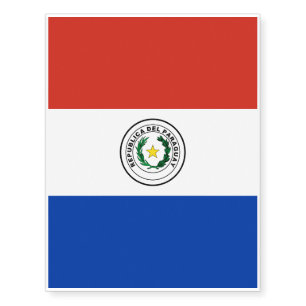 Paraguay Flag Temporary Tattoos