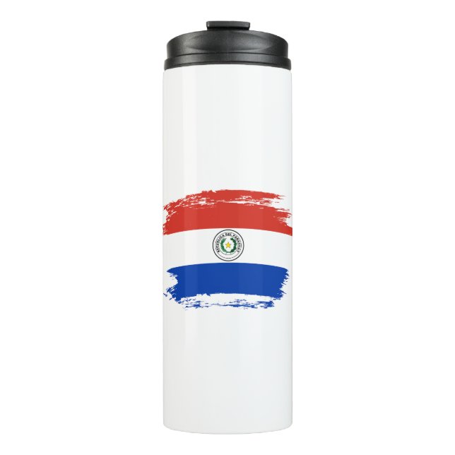 Paraguay flag thermal tumbler (Front)