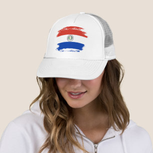 Paraguay flag trucker hat