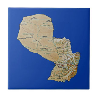 Paraguay Map Tile