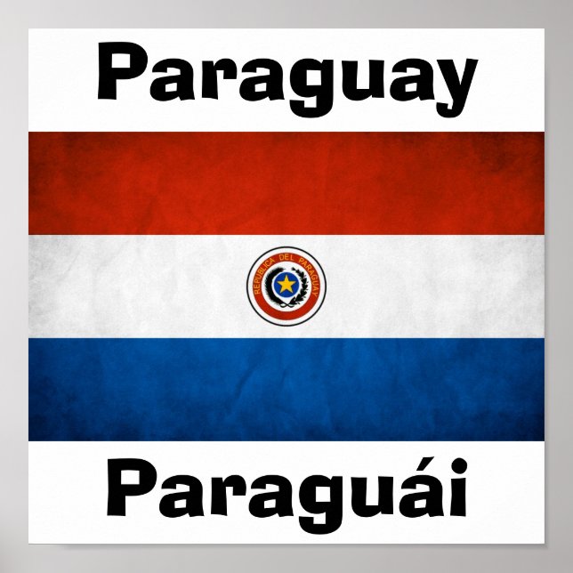 Paraguay National Flag Poster (Front)