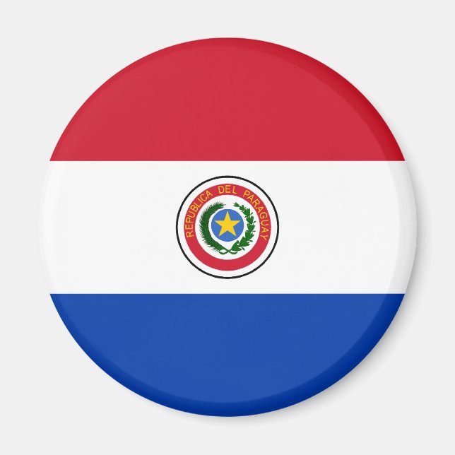 Paraguay, Paraguay flag Magnet (Front)