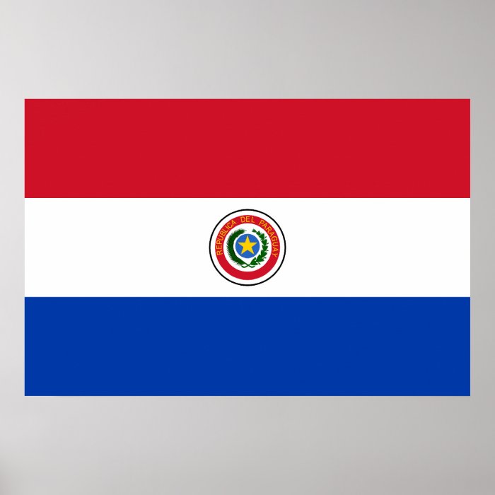 Paraguay, Paraguay flag Print