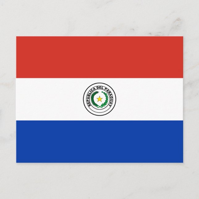 Paraguay (Paraguayan) Flag Postcard (Front)