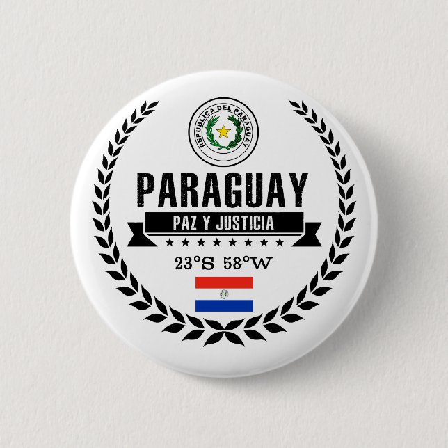 Paraguay Pinback Button (Front)