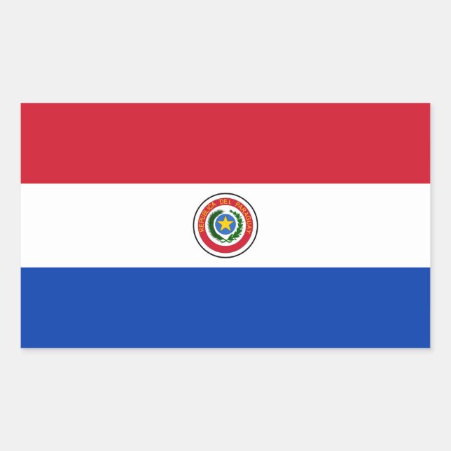 PARAGUAY RECTANGULAR STICKER (Front)