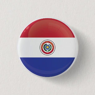 Paraguay  Round Icon Flag Button