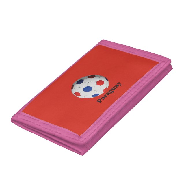 Paraguay Soccer Trifold Wallet (Bottom)