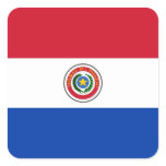 PARAGUAY SQUARE STICKER