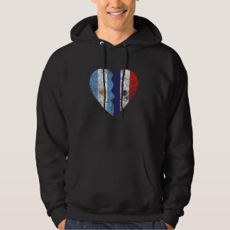 Paraguayan Argentinian Flag Heart Argentina Paragu Hoodie