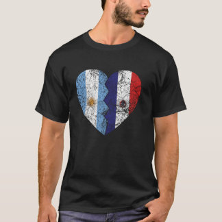 Paraguayan Argentinian Flag Heart Argentina Paragu T-Shirt