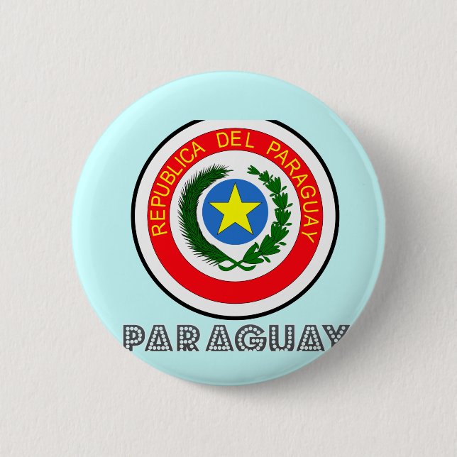 Paraguayan Emblem Pinback Button (Front)