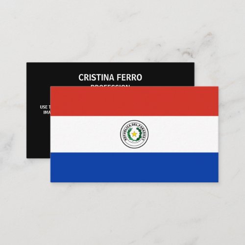 Paraguayan Flag Flag of Paraguay Business Card