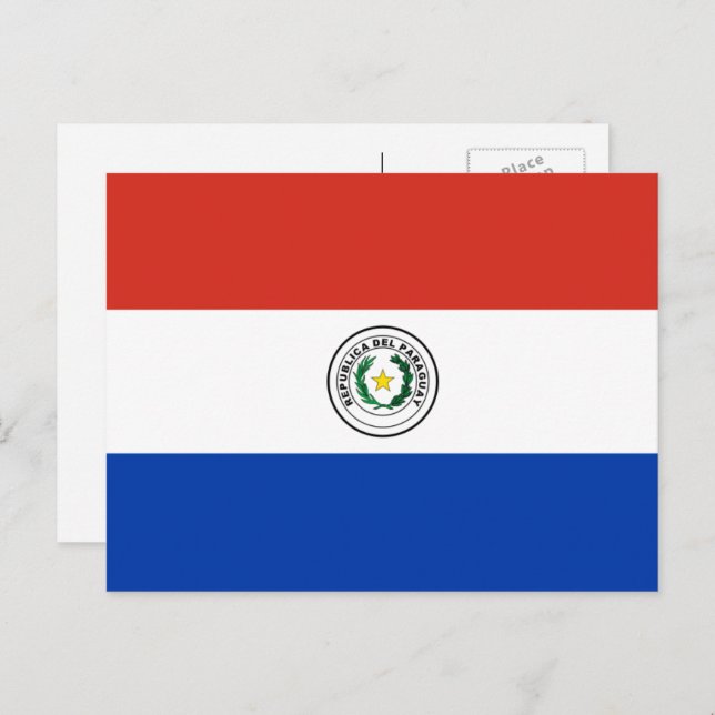 Paraguayan Flag, Flag of Paraguay Postcard (Front/Back)