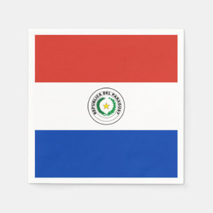 Paraguayan flag paper napkins