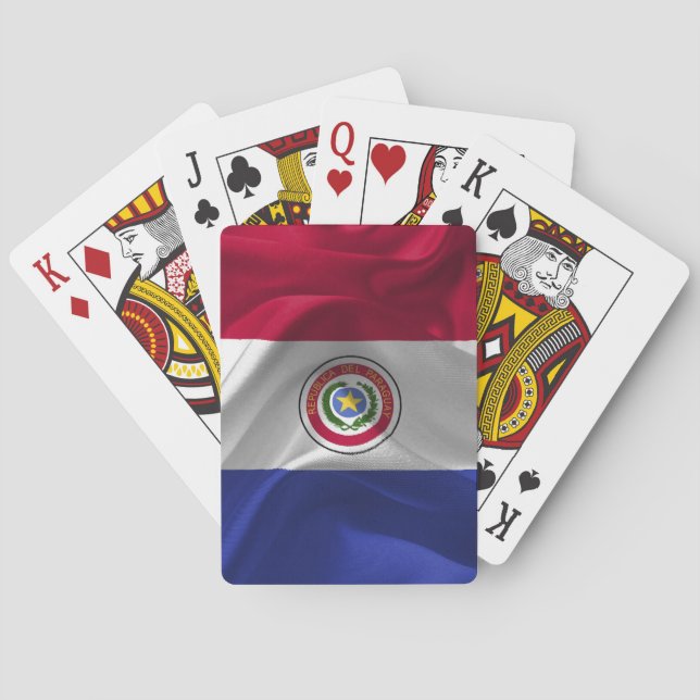 Paraguayan flag poker cards (Back)