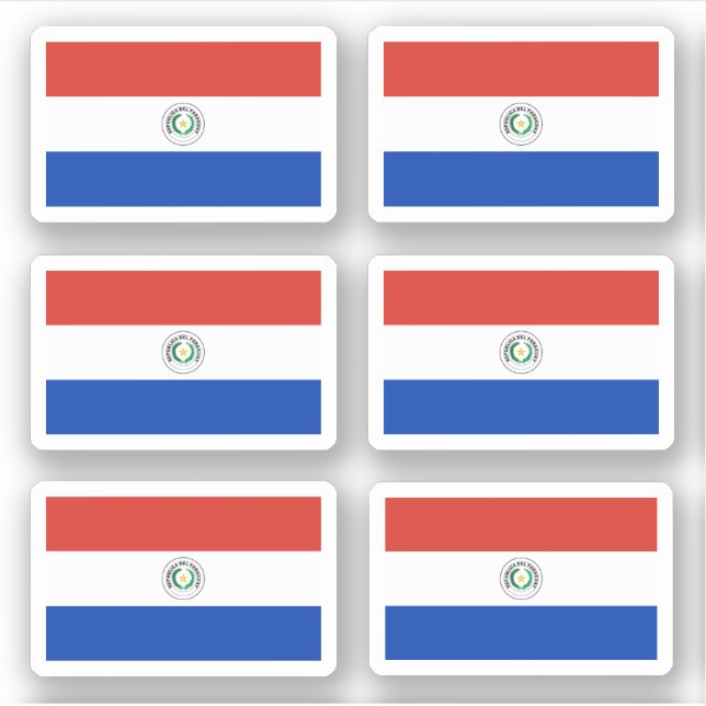 Paraguayan flag sticker (Front)