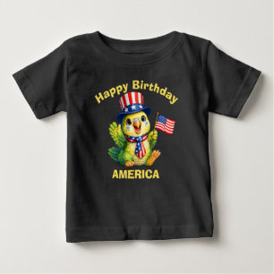 Parakeet (4i) Patriotic Kid T-Shirt